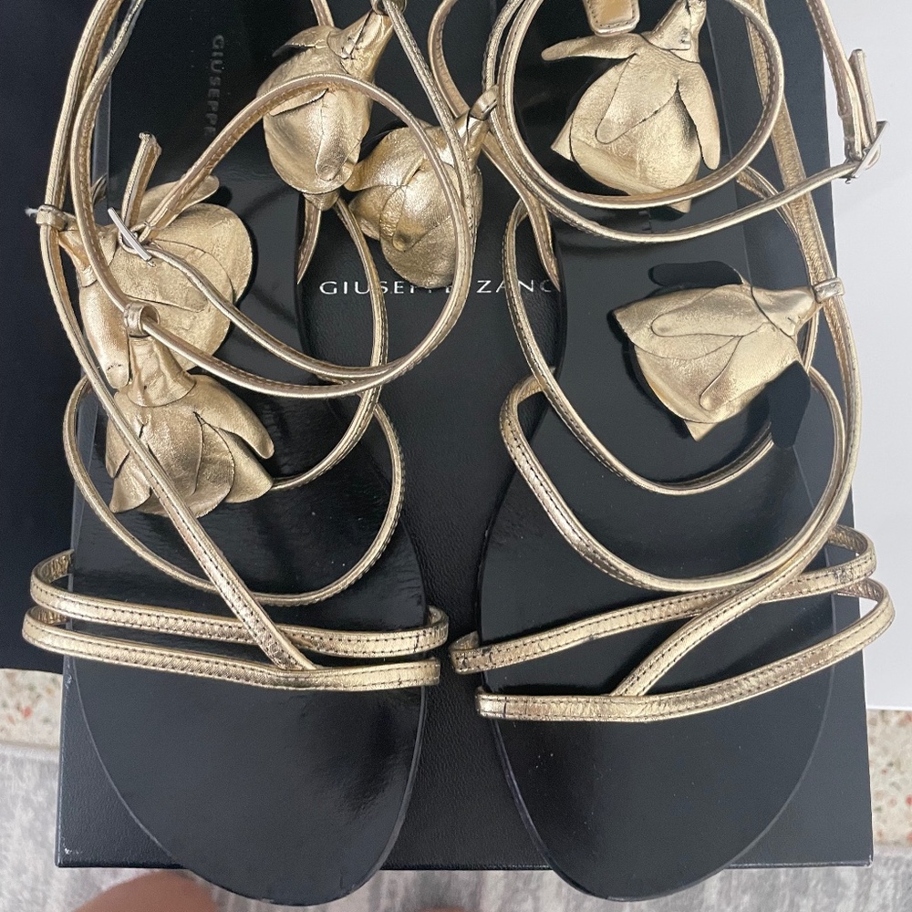 Giuseppe Zanotti Gold Sandals